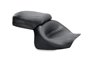 Kawasaki Vulcan 1600 Two-Piece Motorcycle Seat - Mustang Motorcycle - Standard Touring - Black - `03-`08 Kawasaki Vulcan 1600 Two-Piece Motorcycle Seat - Mustang Motorcycle - Standard Touring - Black - `03-`08